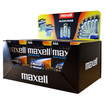 MAXELL ALKALINE LR03 AAA 4PK DISPLAY (30 op. blistrów/120szt baterii)