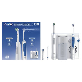 Oral-B Idropulsore Health Center Dorosły Obrotowo-pulsacyjna szczoteczka do zębów Niebieski, Biały
