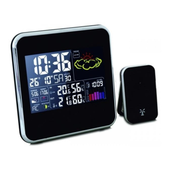 TERMOMETR ELEKTRONICZNY ZEW./WEW. KOLOROWY WYŚWIETLACZ LCD