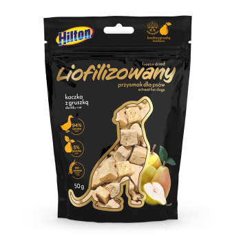 Hilton liofilizowany przysmak z kaczką i gruszką dla psa 50g