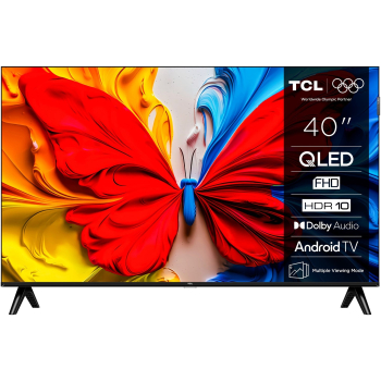 Telewizor TCL QLED 40S5K Rozdział 40 | Telewizor Smart TV | Telewizor z platformą Android | Rozdzielczość FHD | Czarny