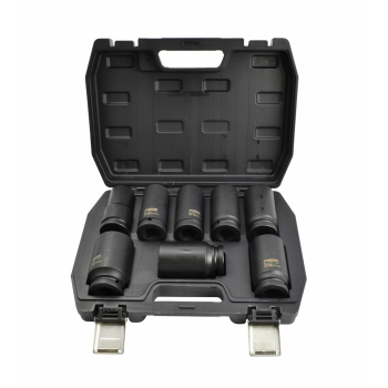 AW ZESTAW NASADEK UDAROWYCH 3/4"  8cz./24-38mm/ DŁUGIE BLACK LINE