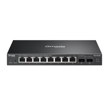 TP-Link ES210X-M2 przełącznik sieciowy Zarządzany 2.5G Ethernet (100/1000/2500) Montaż na biurku/ścianie Czarny