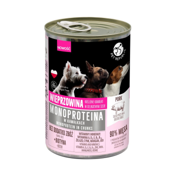 PetRepublic MONOPROTEINA dla psa wieprz. sos 400 g