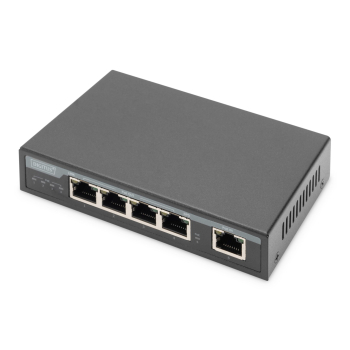Digitus 4-portowy Gigabit 4PPoE Przedłużacz/Extender, 802.3at, 60 W