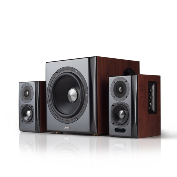 Edifier S350DB zestaw głośników 150 W Uniwersalne Czarny, Drewno 2.1 kan. 80 W Bluetooth