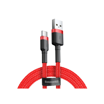 Kabel Baseus Cafule CATKLF-A09 (USB 2.0 - USB typu C ; 0,50m; kolor czerwony)