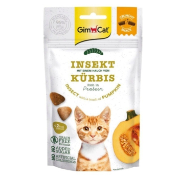 GimCat Crunchy Snacks Insect with pumpkin 50g