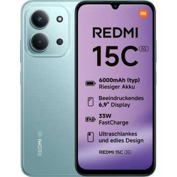 Smartfon Xiaomi Redmi 15C 5G Dual Sim 4GB RAM 128GB - Miętowy Zielony