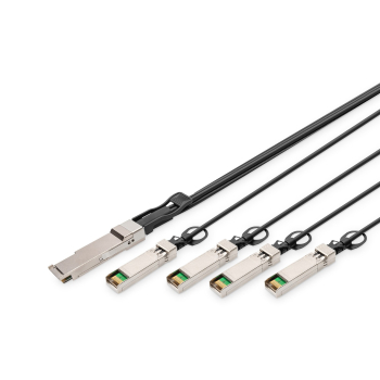 Digitus Kabel bezpośrednio podłączany 40G QSFP+ do 4 x SFP+ 2 m