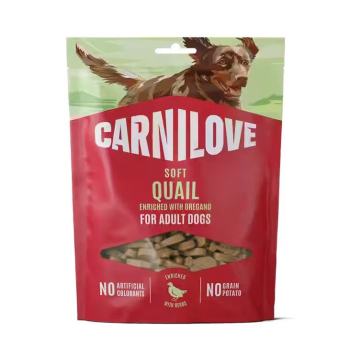 CARNILOVE Dog SOFT  Snack Quail enriched with Oregano 200 g