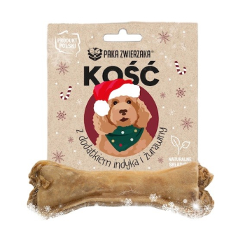 Paka Zwierzaka Kość z dodatkiem indyka i żurawiny 12 cm (rozmiar M) 55g