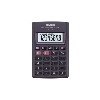 CASIO Kalkulator kieszonkowy HL-4A-B 8-cyfrowy 56x87mm czarny