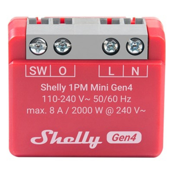 Mini przekaźnik WiFi z pomiarem energii Shelly 1PM Mini Gen4