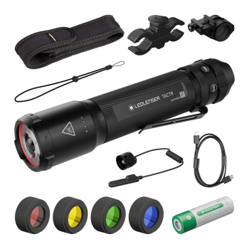 Zestaw mysliwski Ledlenser TAC7R Black Case
