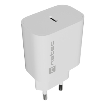 NATEC ŁADOWARKA SIECIOWA RIBERA 1X USB-C 20W BIAŁA