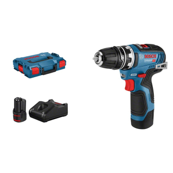BOSCH.WKRĘTARKA GSR 12V-35 FC 2x3,0Ah 35/20Nm WYMIENNE GŁOWICE +GFA 12-B LB