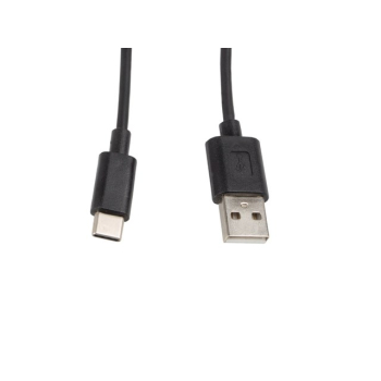 Kabel Lanberg CA-USBO-10CC-0010-BK (USB 2.0 typu A M - USB typu C M; 1m; kolor czarny)