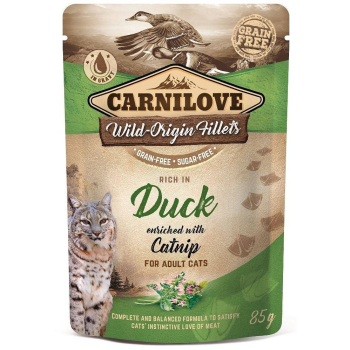 Carnilove Cat Pouch Duck&Catnip 85g