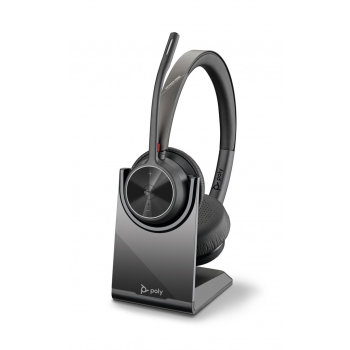 Zestaw słuchawkowy Bluetooth Poly Voyager 4320 MS Teams Certified USB-A Headset with charge stand +BT700 dongle 77Z00AA