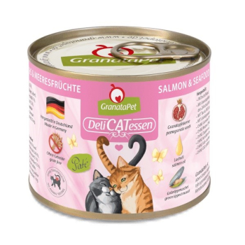 GranataPet DeliCatessen łosoś i owoce morza karma mokra dla kota 200g