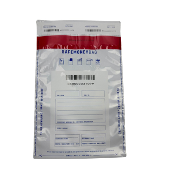 SAFEMONEYBAG Koperty bezpiecznie depozytowe biała B5 190mmx260mm+35mm 100 szt