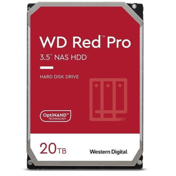 Dysk HDD WD Red Pro WD201KFGX (20 TB ; 3.5"; 512 MB; 7200 obr/min)