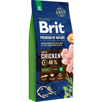 BRIT Premium by Nature Adult XL - sucha karma dla psów dorosłych dużych ras - 15 kg