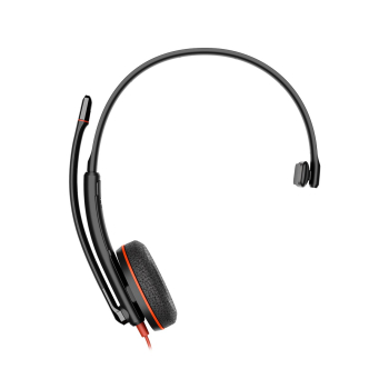 Poly Blackwire 3210 Monaural USB-C Headset +USB-C/A Adapter