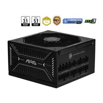 Zasilacz MSI MAG A850GLS PCIE5 850W 80+ Gold ATX 3.1