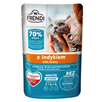 Frendi karma mokra dla kota indyk w sosie 100g