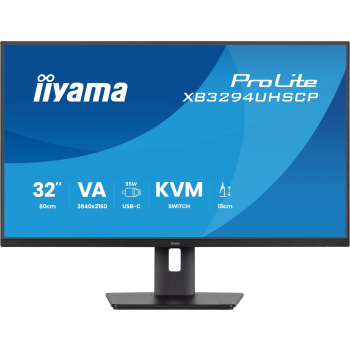 iiyama XB3294UHSCP-B1 32" VA LCD USB-C D - Płaski ekran - 32"