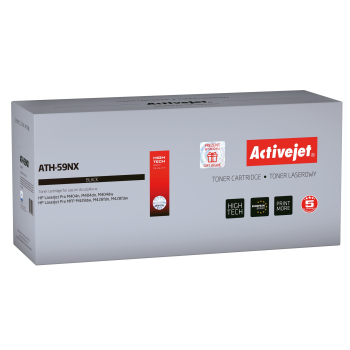 Activejet ATH-59NX Toner (Zamiennik HP 59X HP59X CF259X; Supreme; 10000 stron; czarny) z chipem monitorującym poziom tonera. Zalecamy wyłączenie aktua