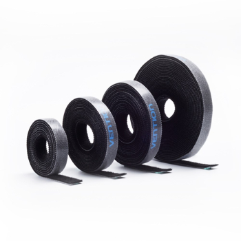 Opaska rzepowa organizer kabli Vention 5m czarna