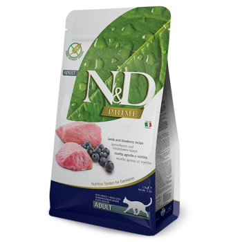 FARMINA N&D Prime Lamb & Blueberry Adult - sucha karma dla kota - 1,5kg