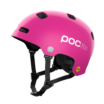 Kask rowerowy POCito Crane MIPS fluo pink - S