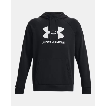 Bluza z kapturem Under Armour Rival Fleece Logo Hoodie - black/white
