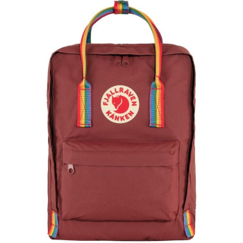 Plecak Fjallraven Kanken Rainbow - ox red/rainbow pattern
