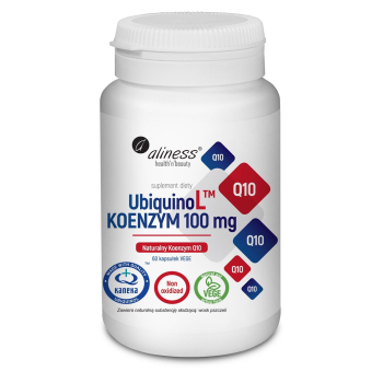 Aliness UbiquinoL KANEKA Naturalny KOENZYM 100mg x 60 Vege kaps.