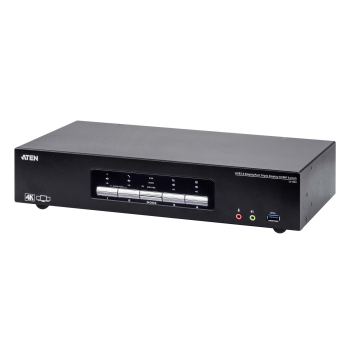 ATEN Przełącznik KVM Switch 4P USB3.0 4K DP Triple View KVMP S