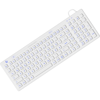KeySonic KSK-6031INEL-Wh (DE) klawiatura Przemysłowy USB QWERTZ Niemiecki Biały