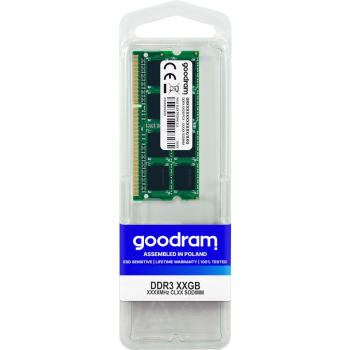 Pamięć GoodRam GR1333S364L9S/4G (DDR3 SO-DIMM; 1 x 4 GB; 1333 MHz; CL9) (WYPRZEDAŻ)