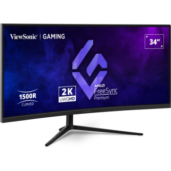 Viewsonic VX3418C-2K monitor komputerowy 86,4 cm (34") 3440 x 1440 px UltraWide Quad HD Czarny
