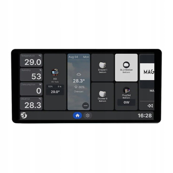 SHELLY Wall Display X2i Black panel sterujący wyświetlacz 6,95 czarny,SHELLY Wall Display X2i Black panel sterujący wyświetlacz 6