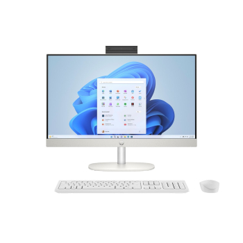 HP AIO 24-cr0144nw Ryzen 3 7320U 23.8"FHD IPS 250nits AG 8GB LPDDR5 SSD512 Radeon 610M Cam720p kB+Mouse Win11 Shell White 2Y