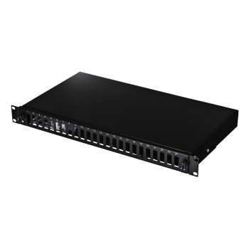 Alantec Przełącznica światłowodowa 24xSC duplex / 24xLC quad 19" 1U z płytą czołową oraz akcesoriami montażowymi (dławiki, opaski), wysuwalna (FOP-1U-