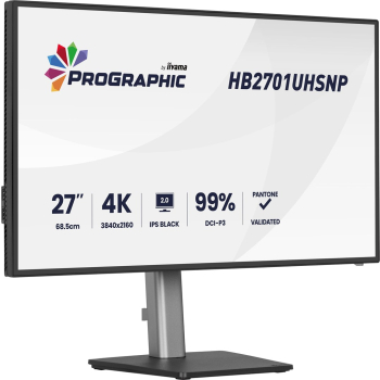 iiyama PROGRAPHIC HB2701UHSNP-B1 monitor komputerowy 68,6 cm (27") 3840 x 2160 px 4K Ultra HD LCD Czarny