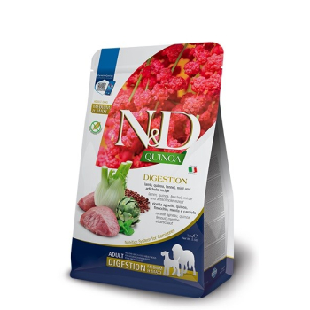 FARMINA N&D Quinoa Digestion Adult Medium Maxi Lamb - sucha karma dla psa - 7 kg