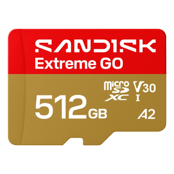 Sandisk Extreme Go microSD UHS-I 512GB MicroSD 240MB/s(R) / 160MB/s(W)