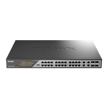 D-Link DSS 200G-28MP - Switch - zarządzany - 24 x PoE - Switch - 1 Gbps